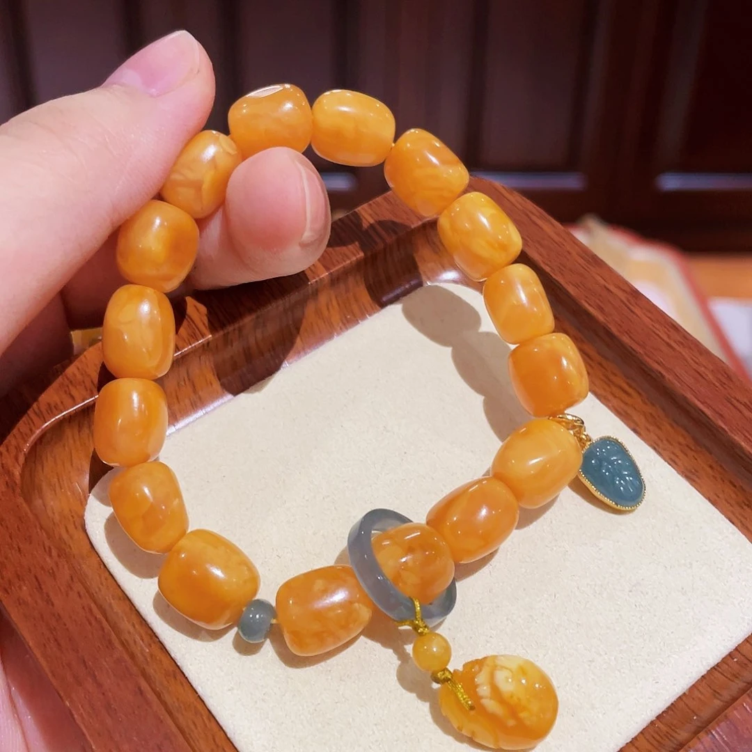 蜜蜡手链未镶嵌手串