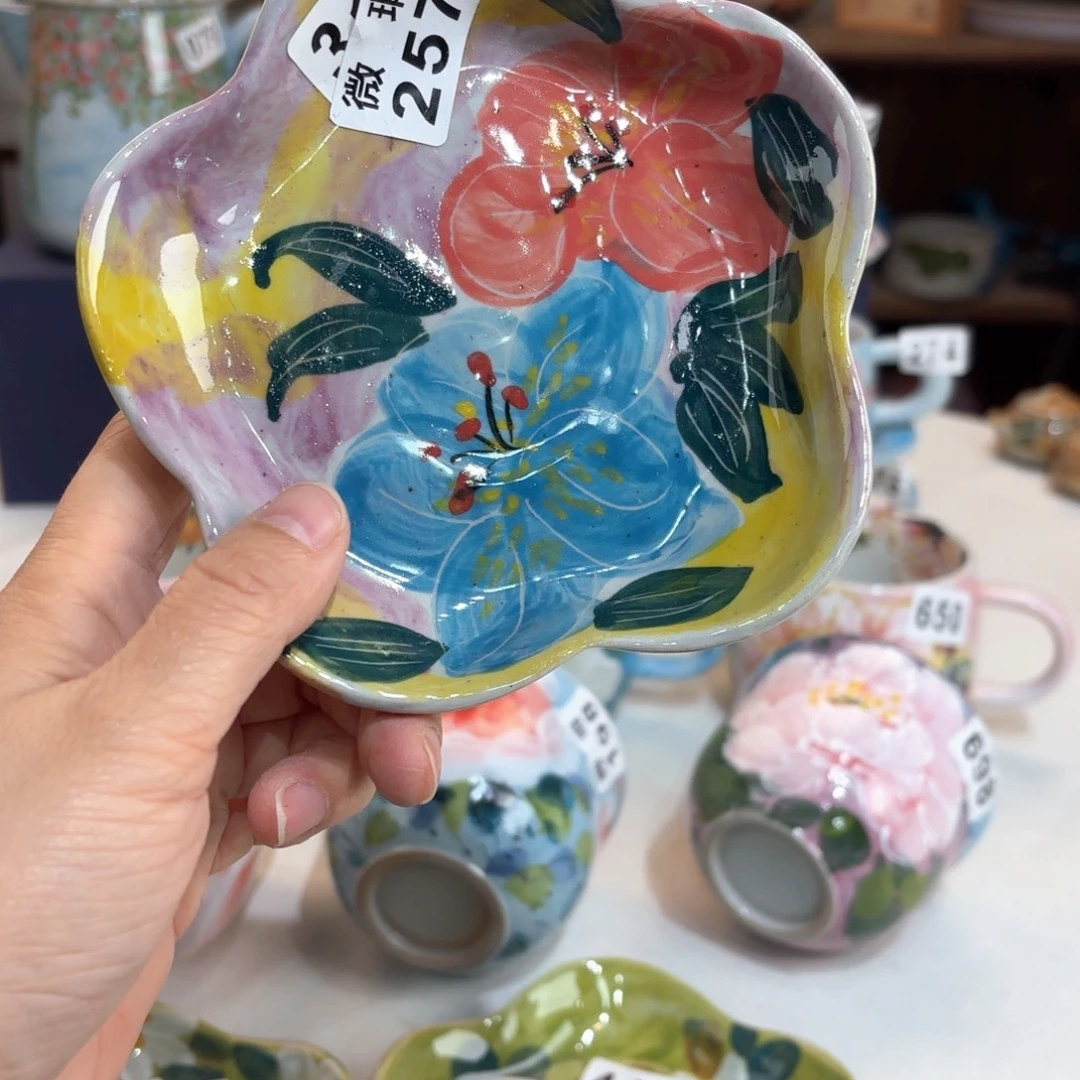 景德镇手绘高温釉下彩陶瓷茶具