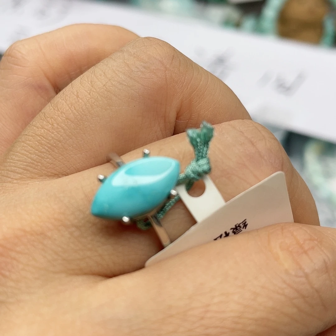 绿松石珠宝奇石银S925镶嵌