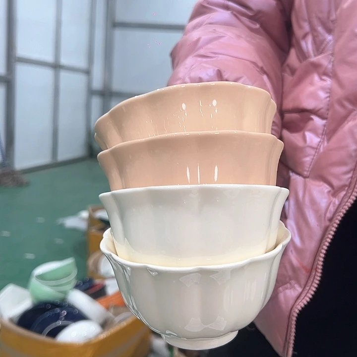 新骨瓷4:6英寸4只颜色随机