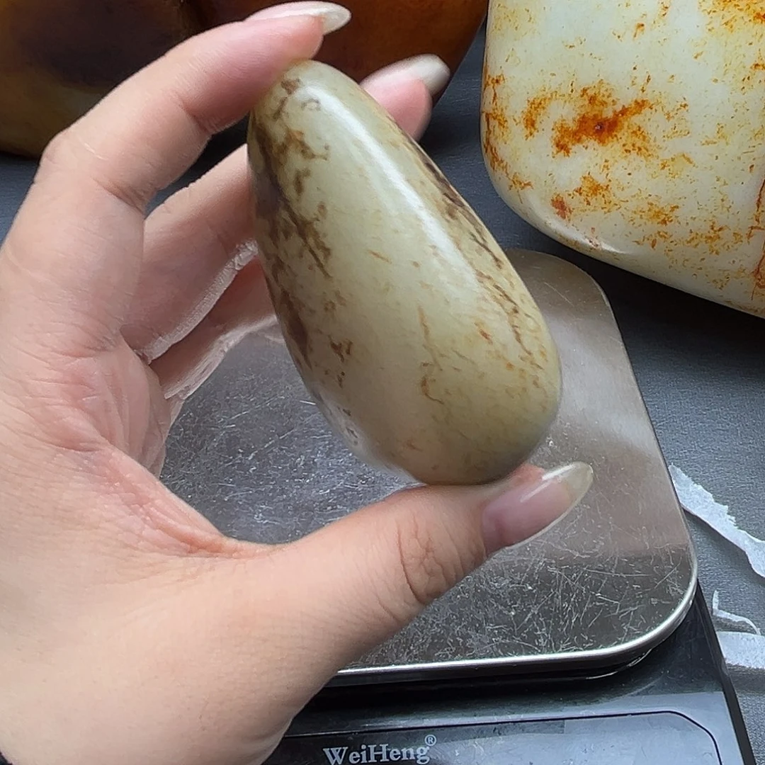 和田玉未镶嵌吊坠(不含链)