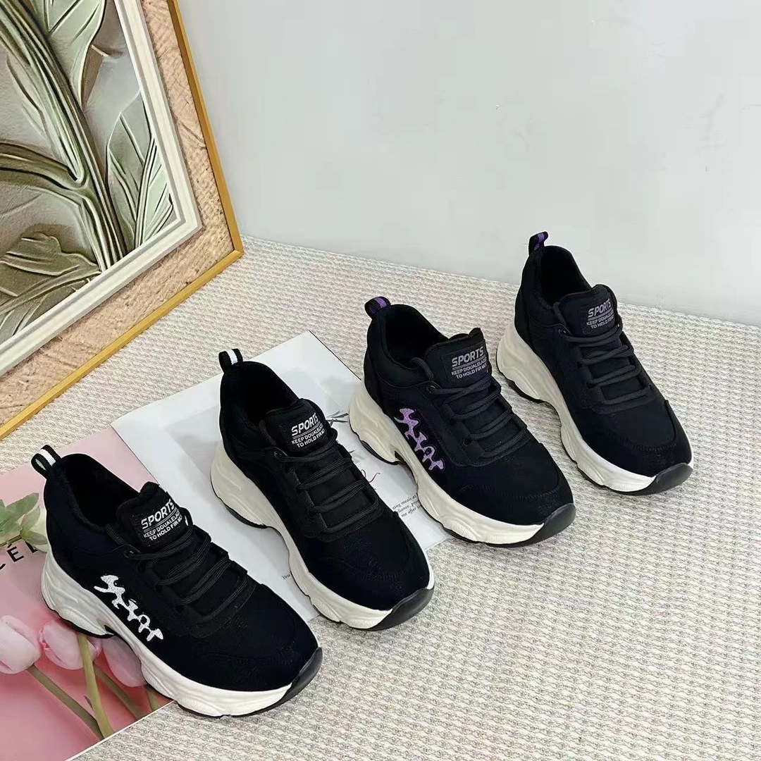 B8665   新款时尚百搭厚底休闲鞋加绒