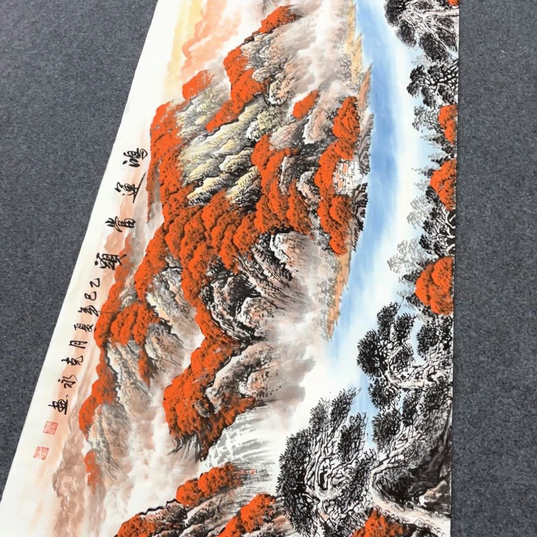 国画国画作品老师手绘