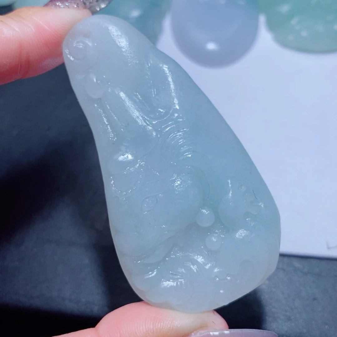 定制翡翠未镶嵌定制毛货翡翠挂件
