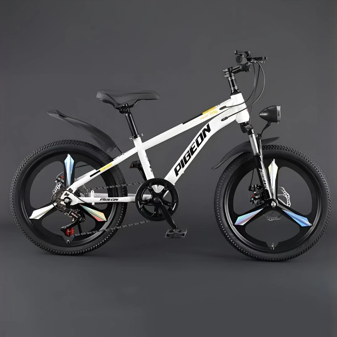 飞鸽儿童自行车男女孩6-8-15岁学生青少年中大童变速山地减震碟刹