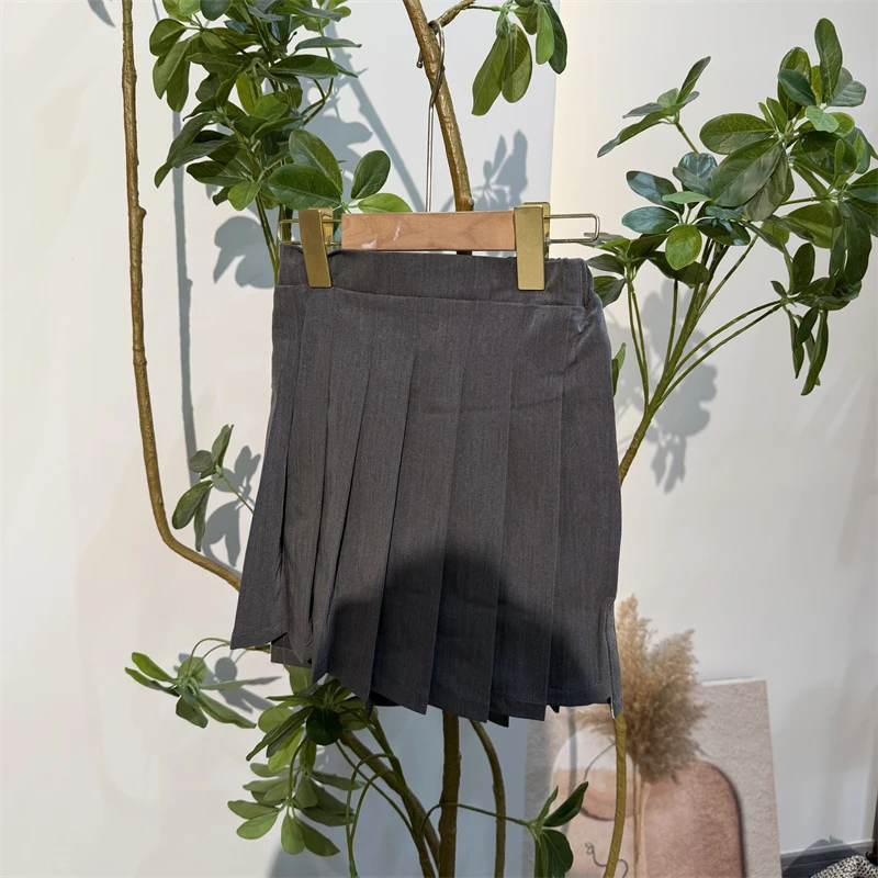 1202【杰】大童亲子时尚休闲百褶短裙-22563