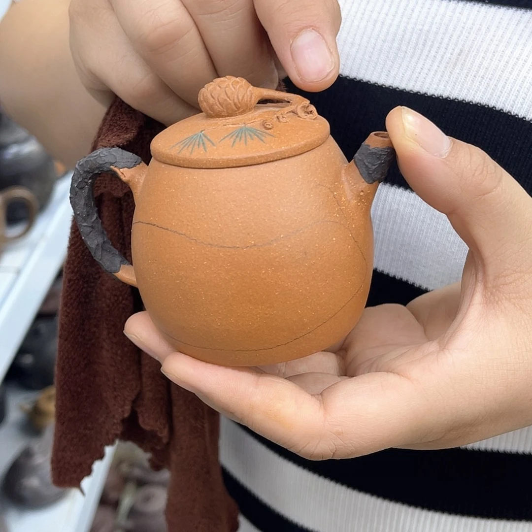 茶壶紫砂宜兴紫砂壶瑕疵