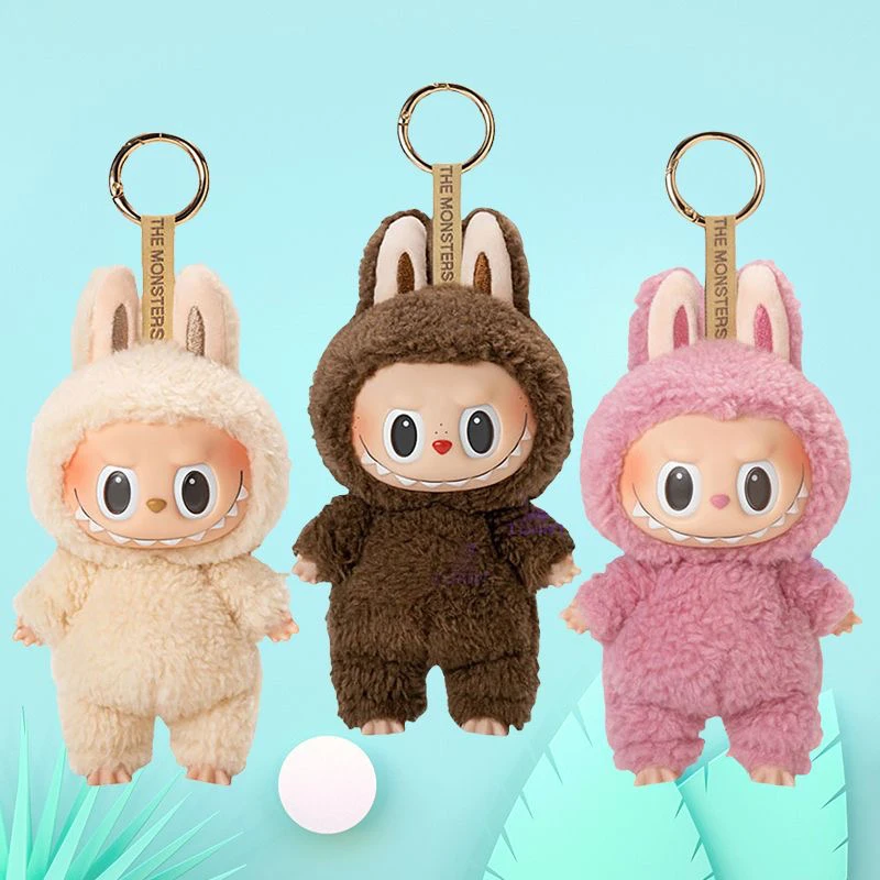 一代爆款泡泡Labuu系列搪胶毛绒公仔挂件祖国版