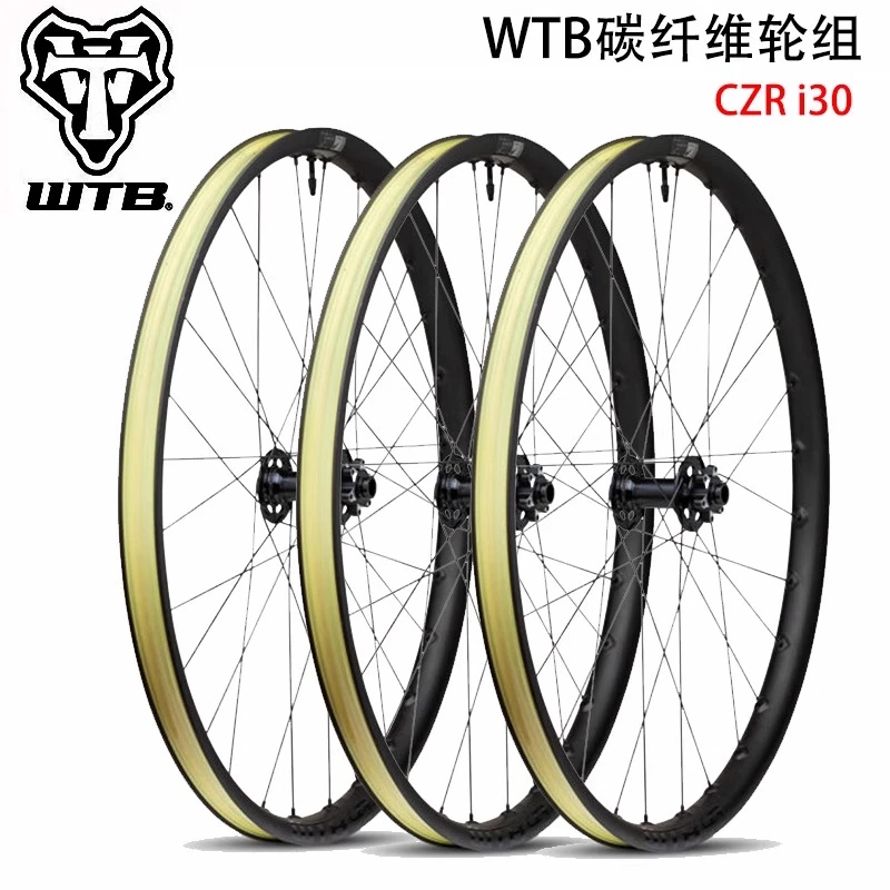 WTB CZR i30超轻碳纤维轮圈 全地形竞赛级碟刹车圈 TCS真空胎系统