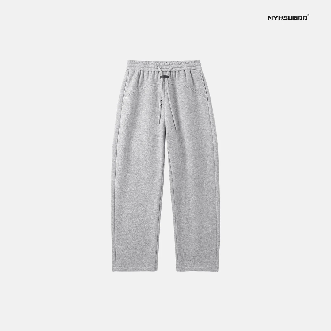 NYHSUGOO/南乙N3260冬季cleanfit抽绳卫裤男士加绒蓄热保暖长裤