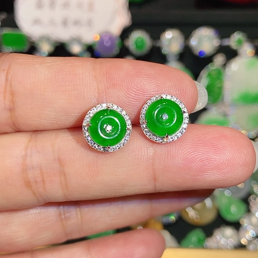 【闪购商品】未镶嵌翡翠耳饰天然翡翠