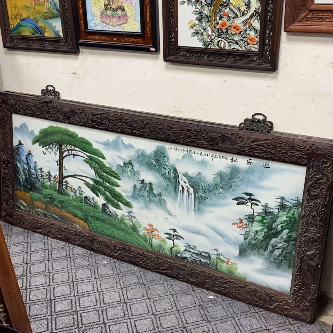 瓷片190*82 景德镇瓷板画柴窑烧制