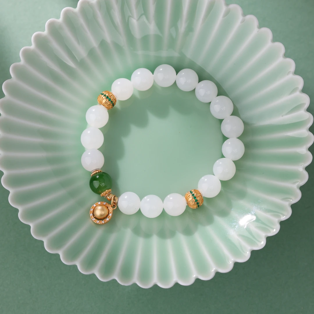 【央博玉】S925和田玉手串-YB93550040-多样性发一|BHT6