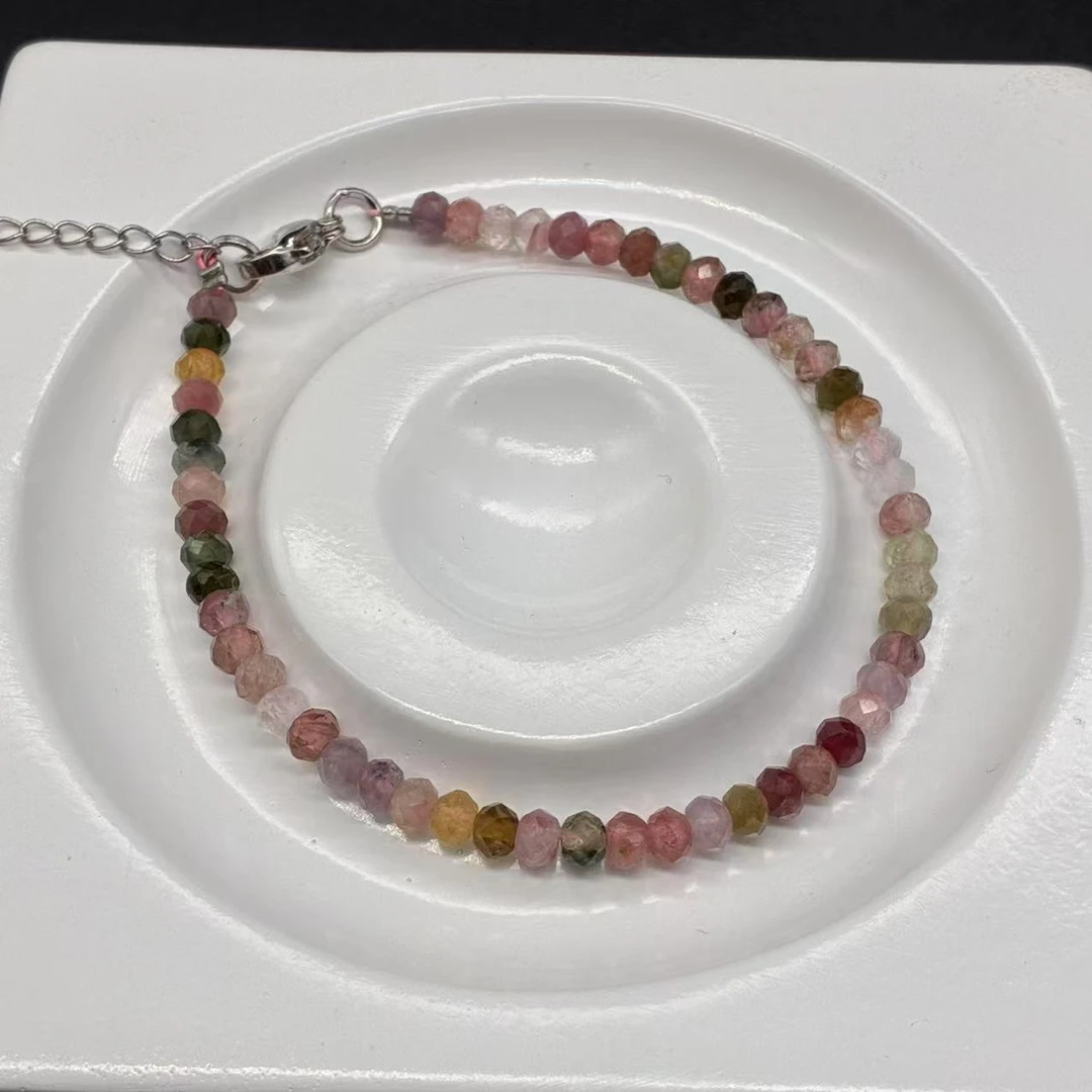 【老王好物优选】htc02003-天然彩色碧玺手链多宝多样性发一