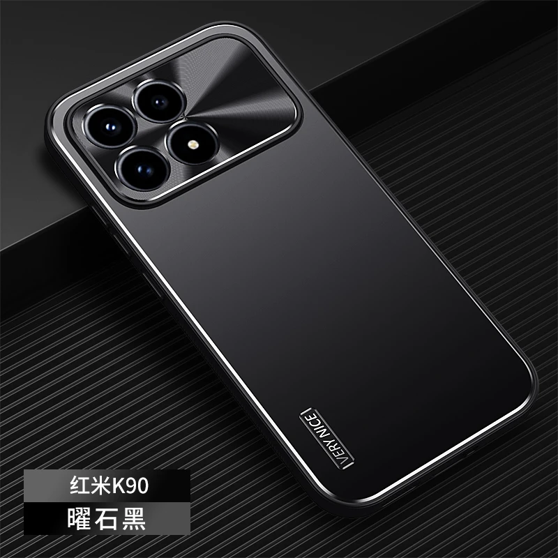 适用红米K90手机壳金属铝合金红米K90promax创意新款防摔保护套