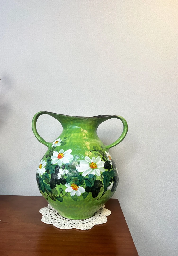 景德镇手绘艺术感花瓶（睡莲高28cm 口21cm 肚经24cm）