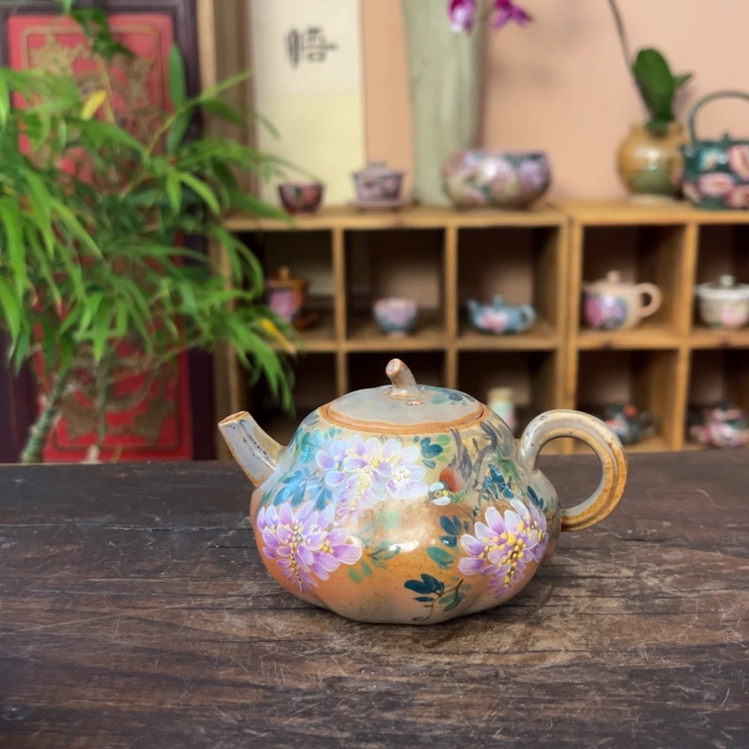 柴烧手工手绘陶瓷