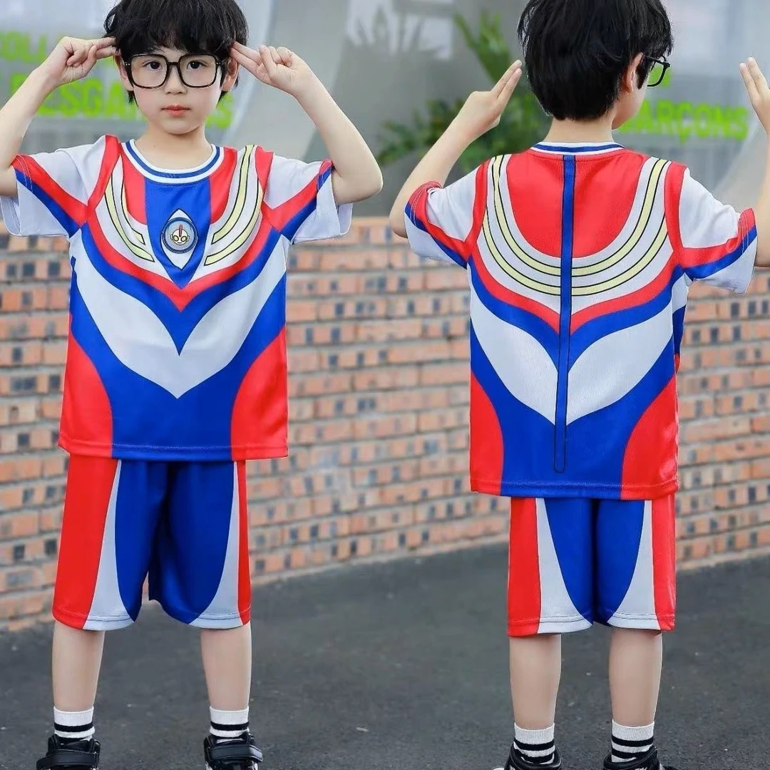 小童卡通男套装夏季套装夏季简约帅气小孩1216