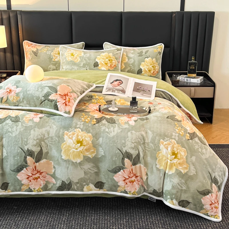 绿色赫莲娜被套2.0*2.3