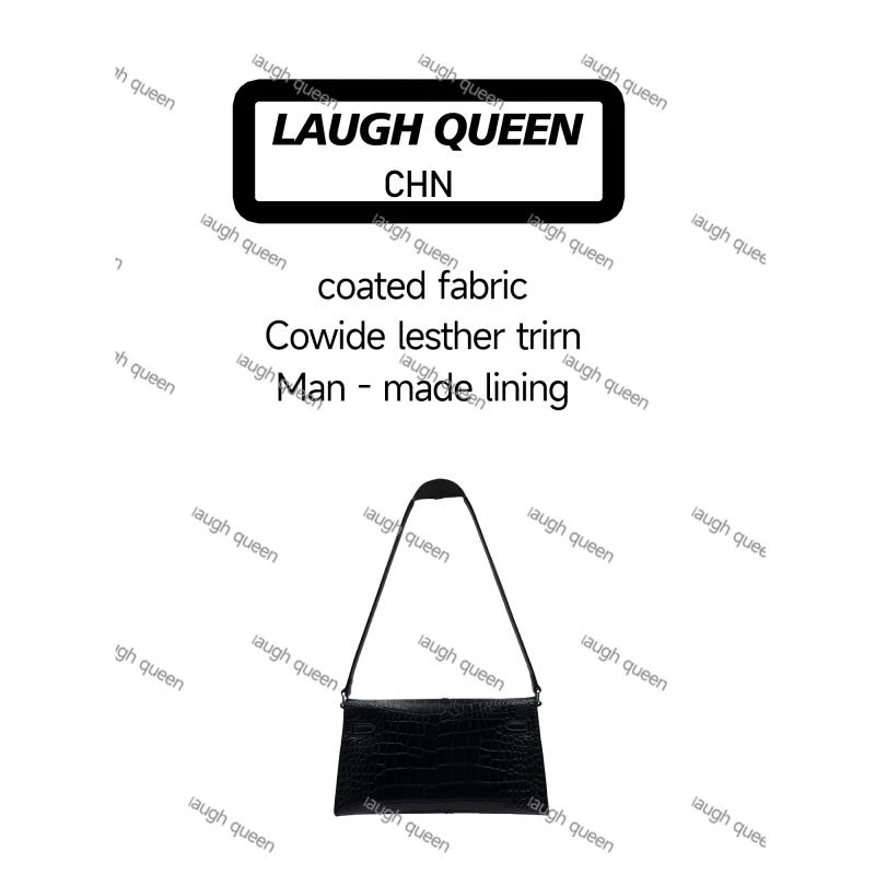 Laugh QueenLaugh手工打造真皮女士新款包10832 腋下梯 黑色