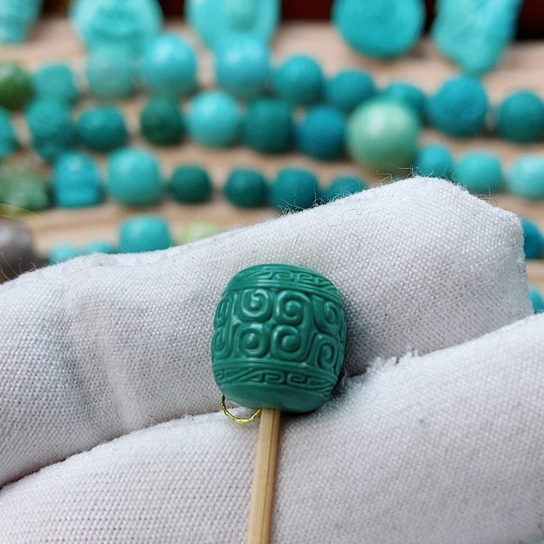 绿松石未镶嵌珠宝半成品卡11.7