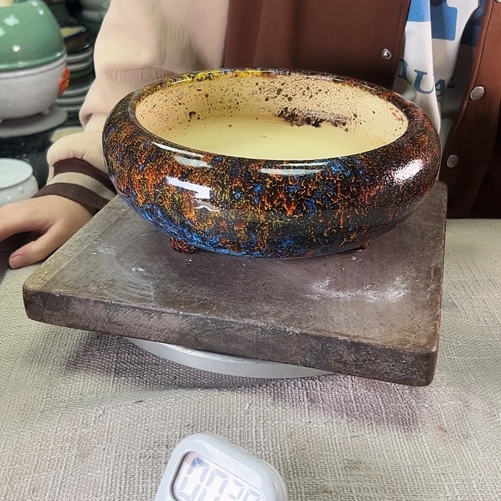 用***0泳坤堂石湾花盆陶瓷