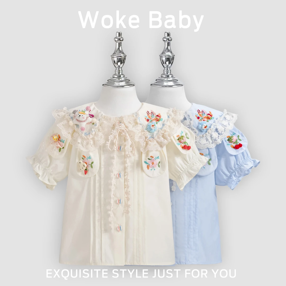 【BO专属】2025女童夏季新款上衣复古汉服上衣F530