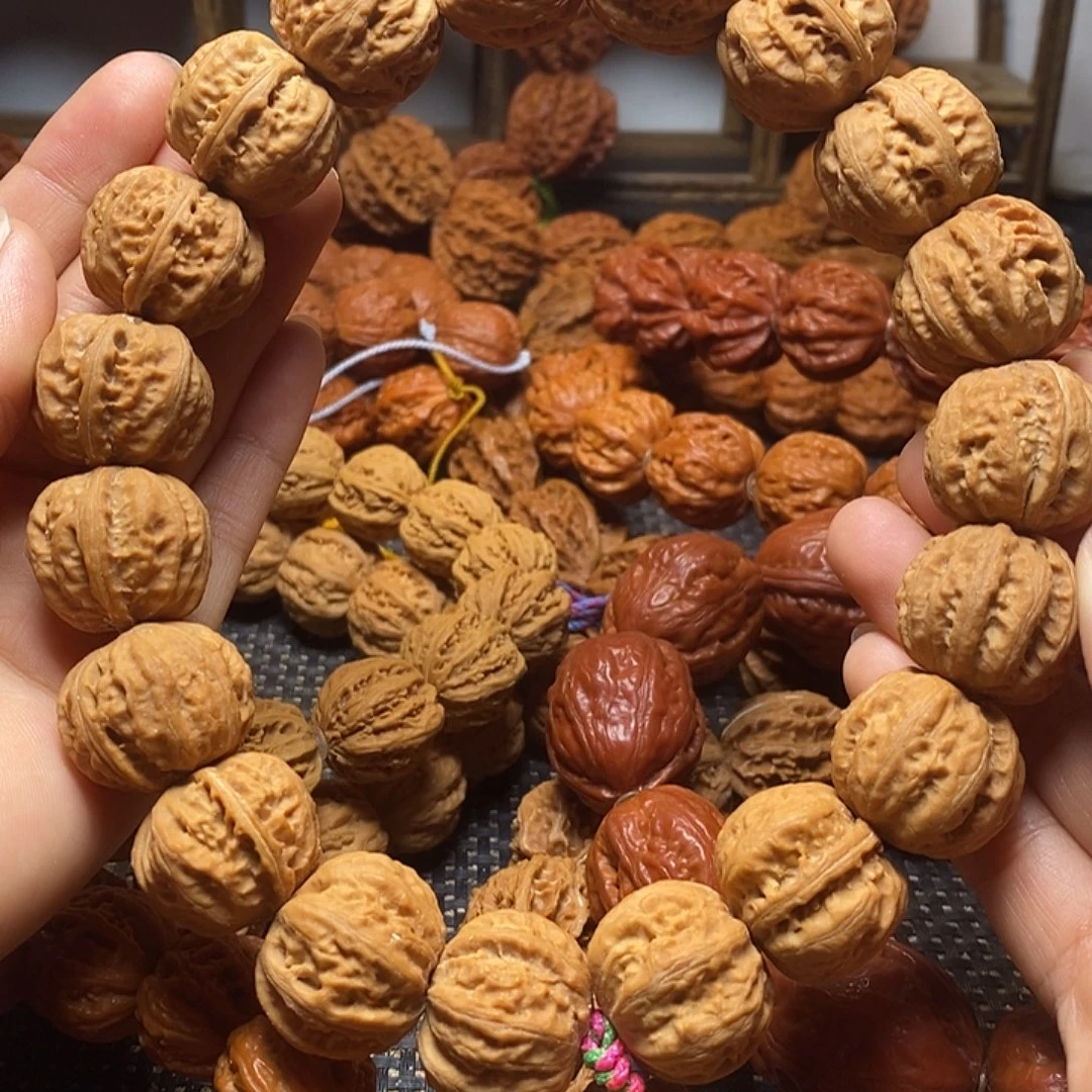 手串文玩核桃粗筋磨盘八棱手持