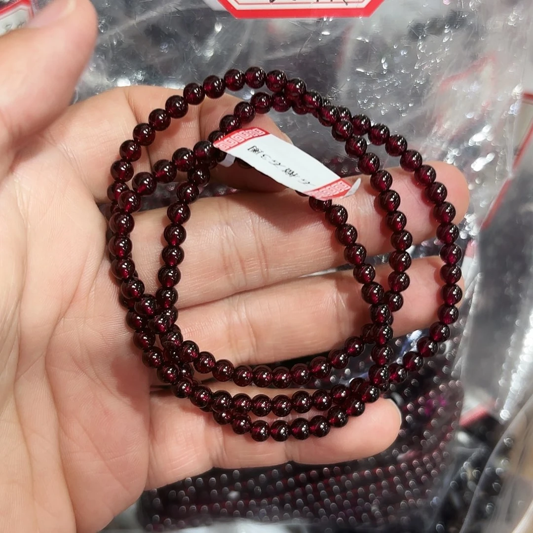 水晶未镶嵌手串紫牙乌