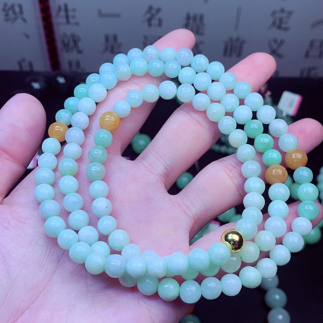 翡翠未镶嵌毛衣链
