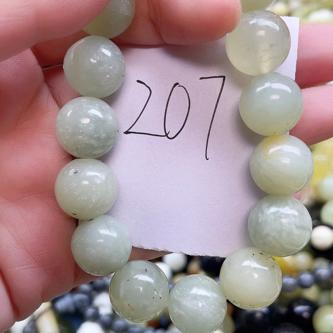 未镶嵌蛇纹石玉手链