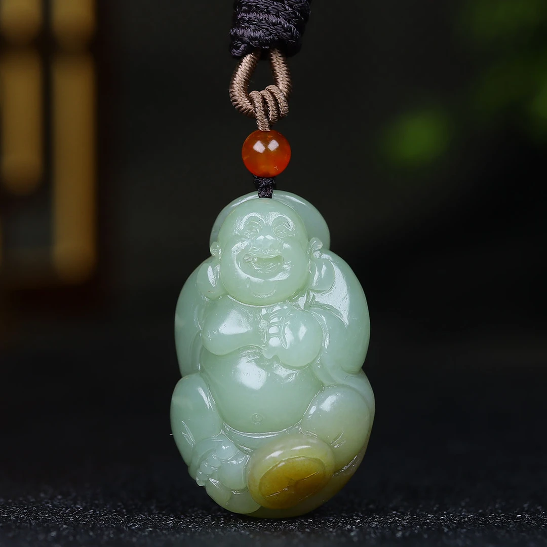 1212173和田玉糖玉佛公吊坠