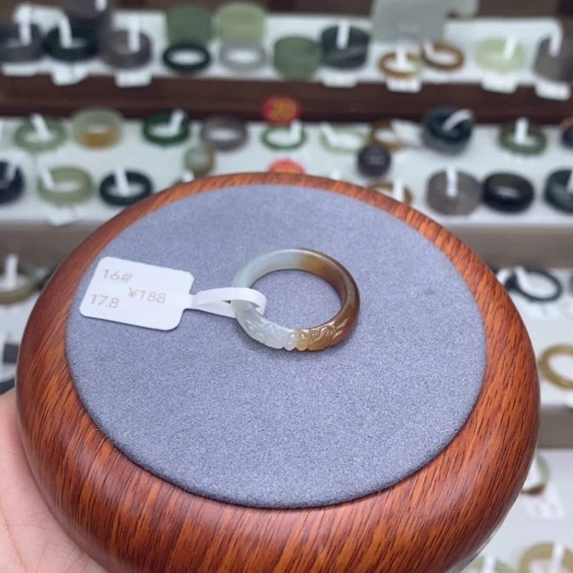 【闪购商品】未镶嵌戒指和田玉   福利和田玉戒 16-4