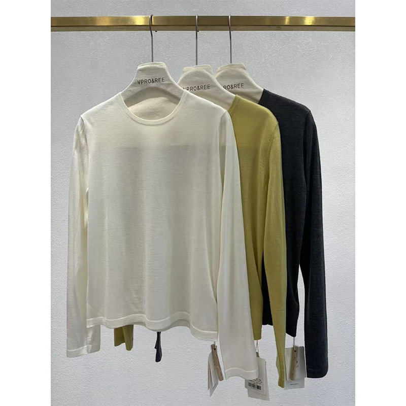 羊毛圆领套头衫1389