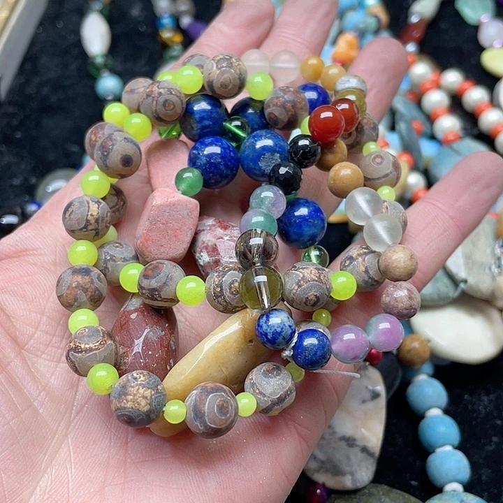 玛瑙/玉髓珠宝半成品未镶嵌小*叶一条毛衣链