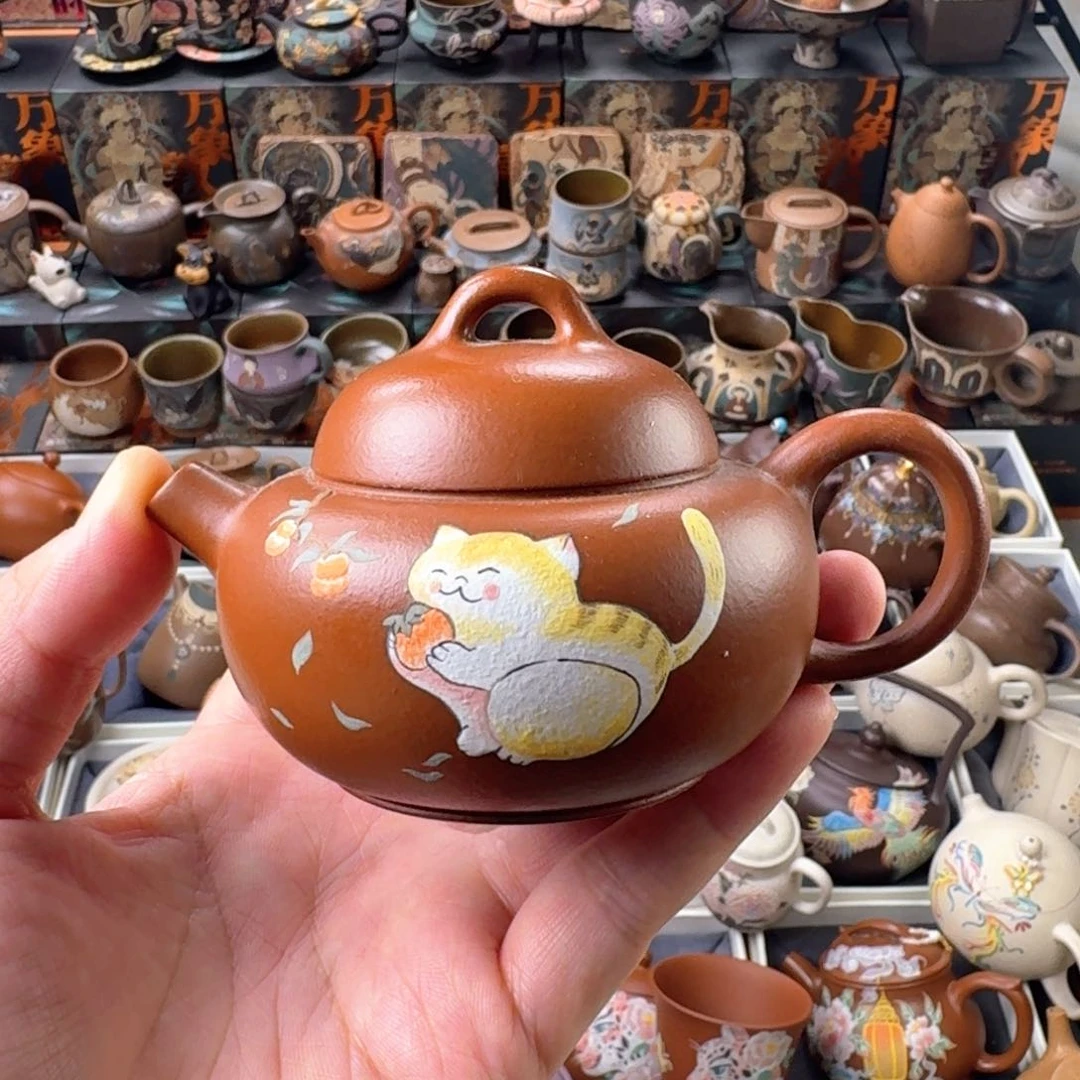 茶壶紫砂140ml原矿精工半手