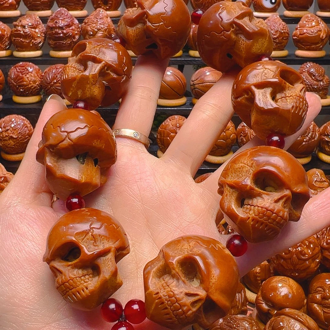 ****家手串/手链橄榄核骷髅头一条