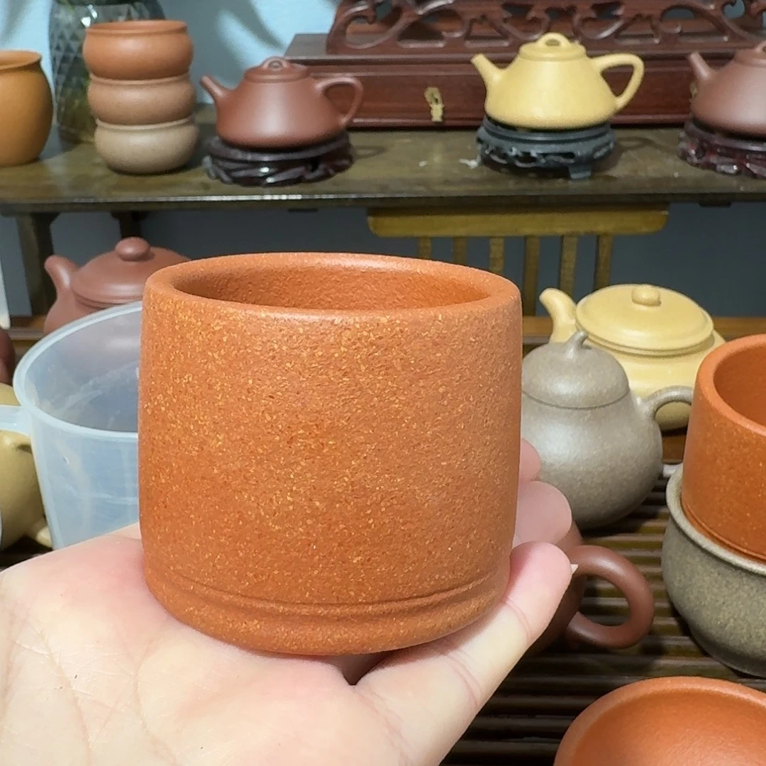 哦***了茶壶紫砂80cc降坡泥马蹄杯