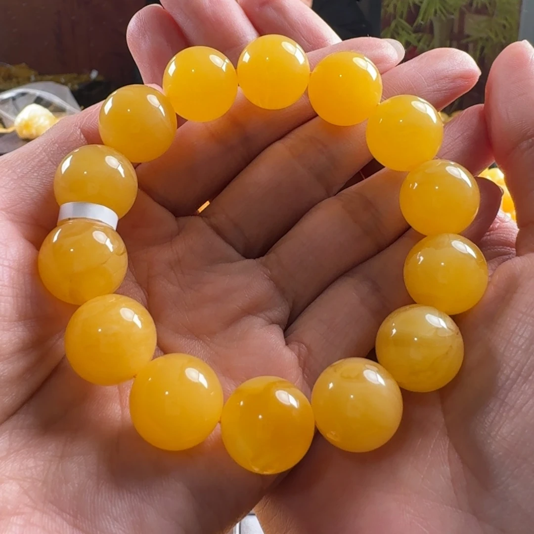 蜜蜡毛衣链未镶嵌