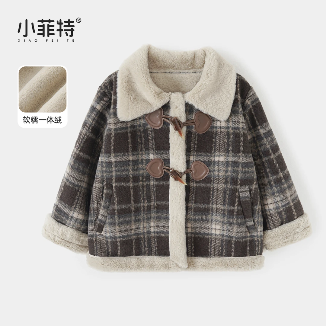 小菲特女童秋冬装加厚外套中大童保暖上衣儿童休闲衣服YNYD56060