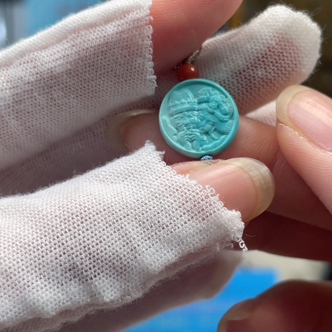 绿松石未镶嵌挂件