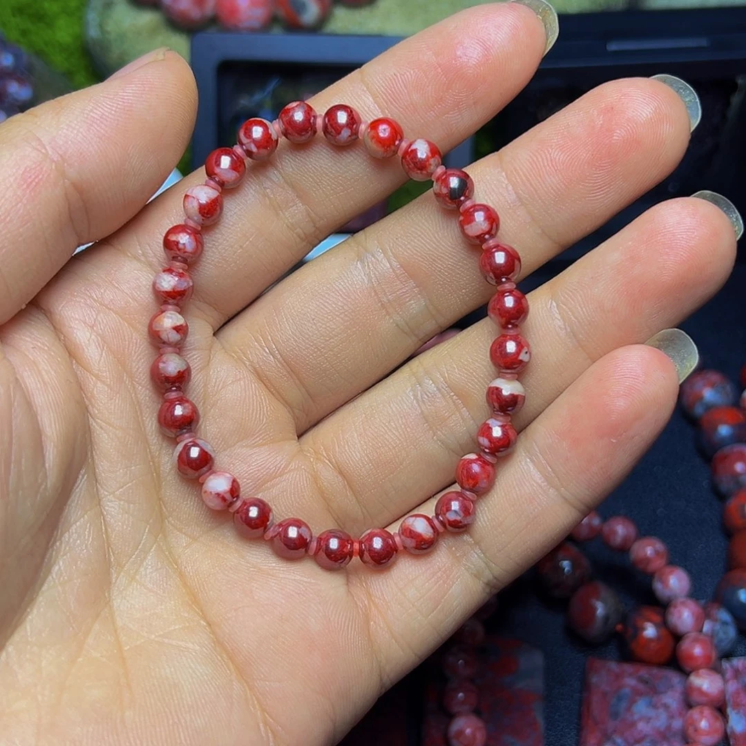 一***安天然辰砂朱砂手串