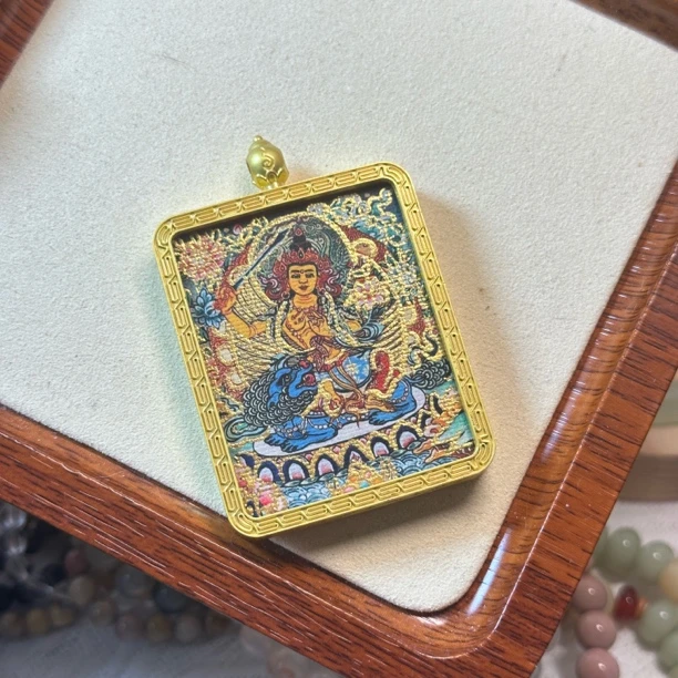 虚空藏唐卡，牛虎本命