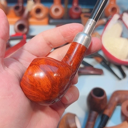 拉*派意大利石楠木手工烟斗一款