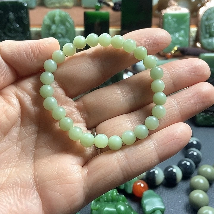 和田玉未镶嵌手链