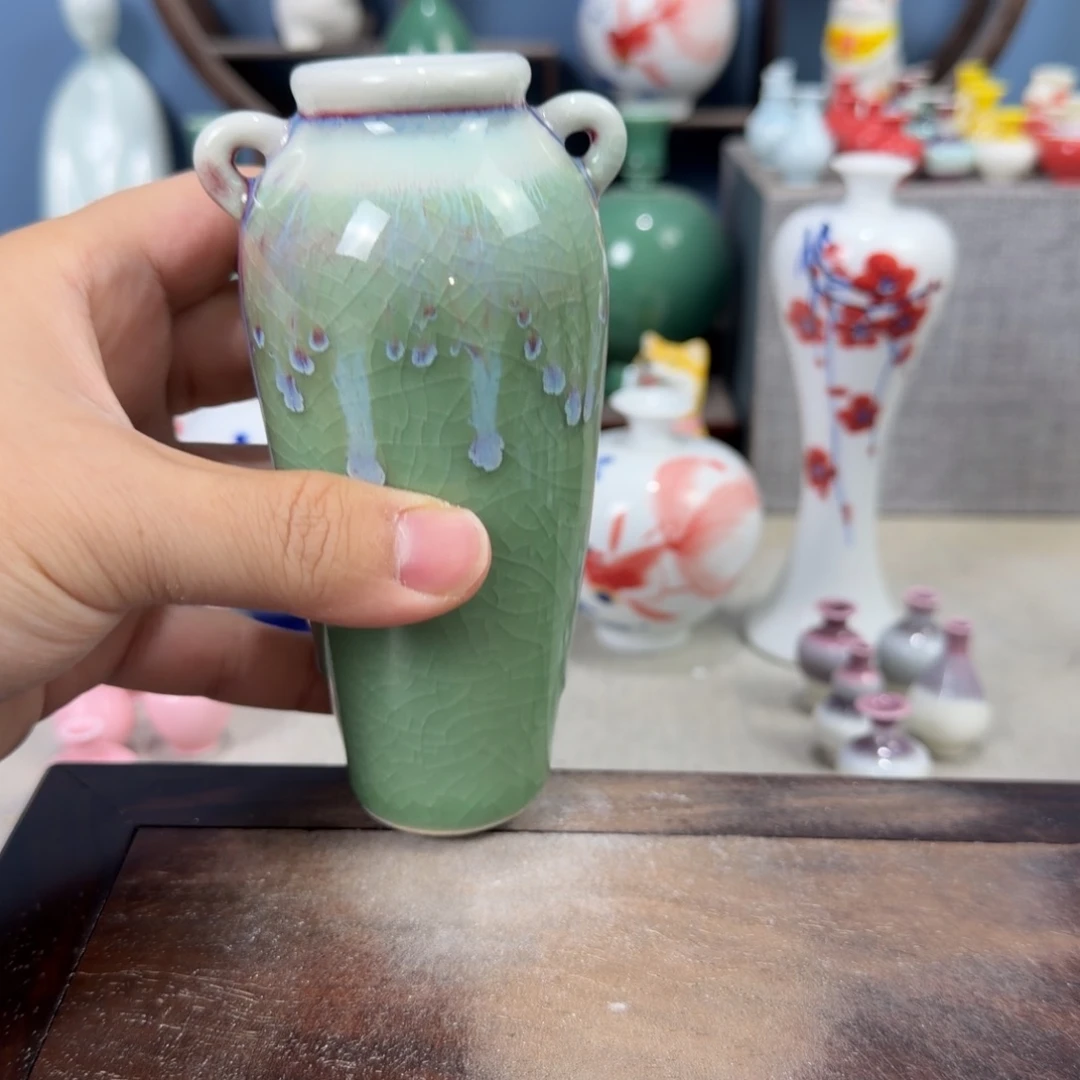 陶瓷手工小花器摆件