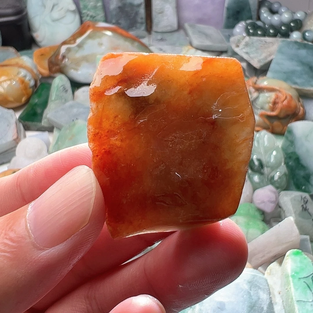 翡翠散珠翡翠原石片料