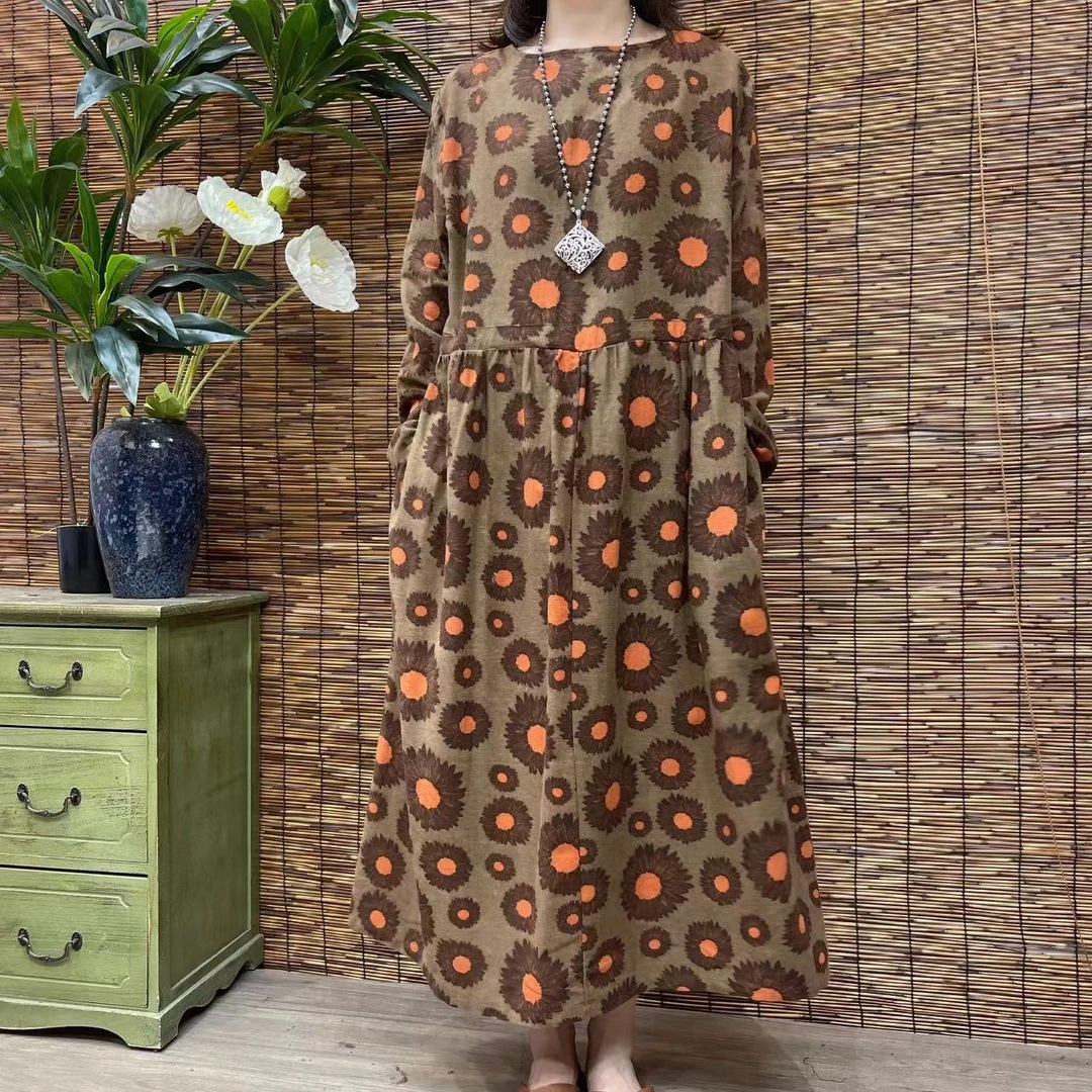 1428新款春夏洋气显瘦减龄遮肉连衣裙碎花裙QZ