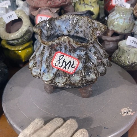 粗陶花盆手工花盆制作