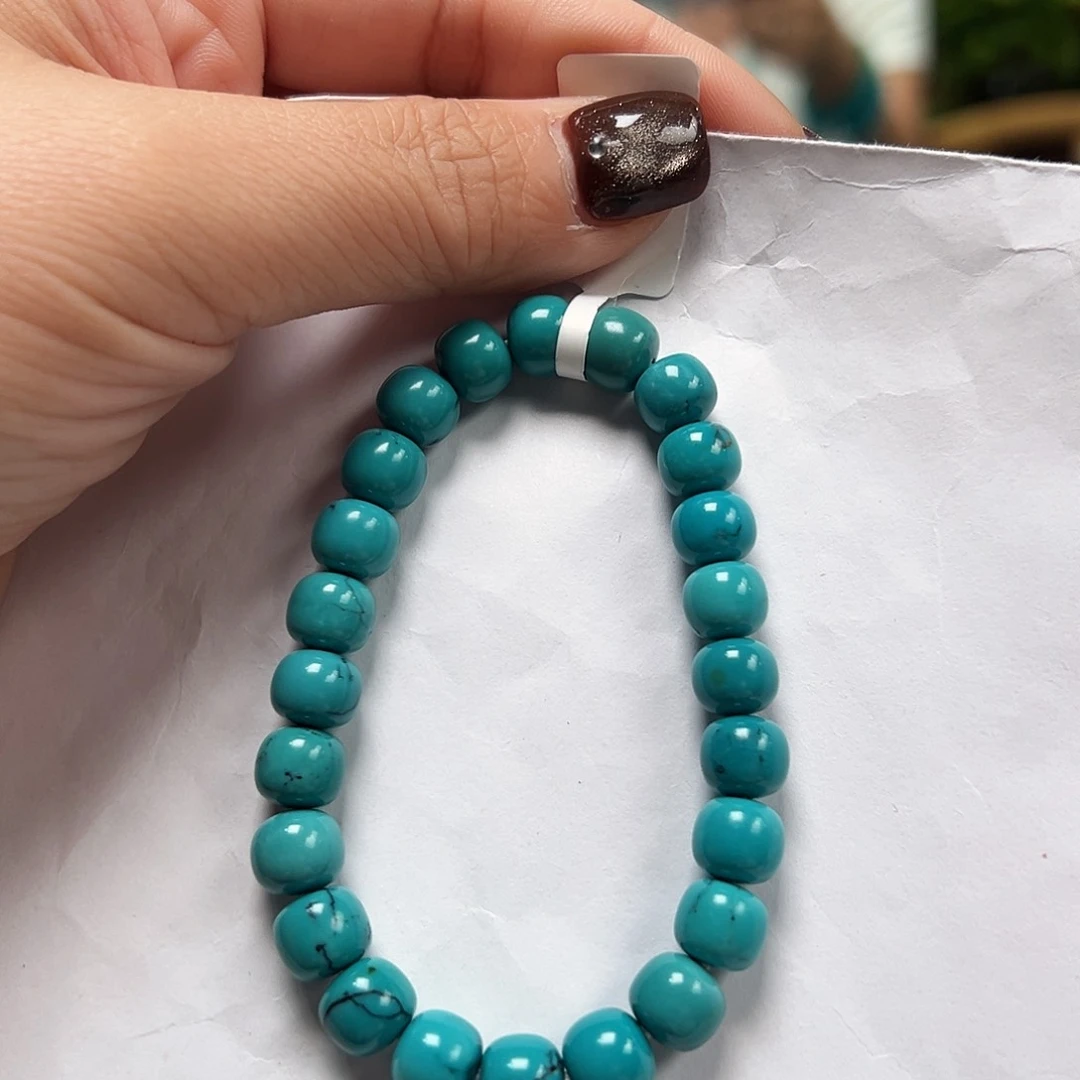 未镶嵌绿松石手串卡8➕